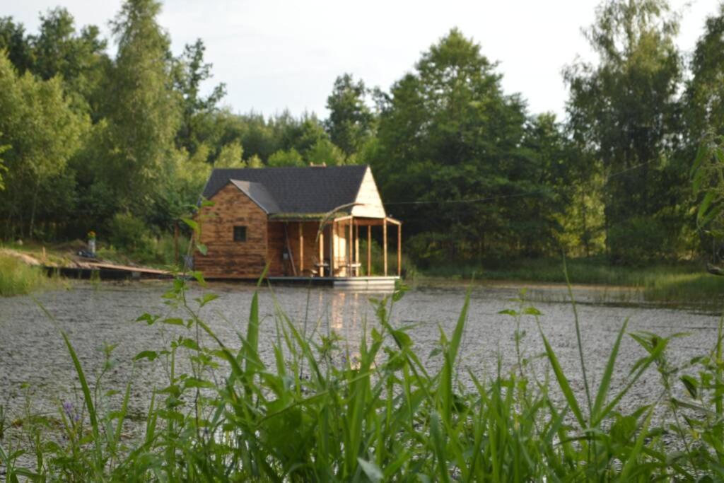 Heather Hut, Off-Grid Cottage On A Pond+2 Ha Darzkowo Экстерьер фото