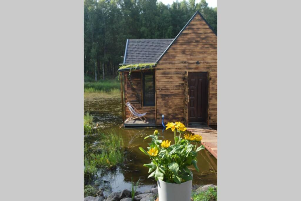 Heather Hut, Off-Grid Cottage On A Pond+2 Ha Darzkowo Экстерьер фото