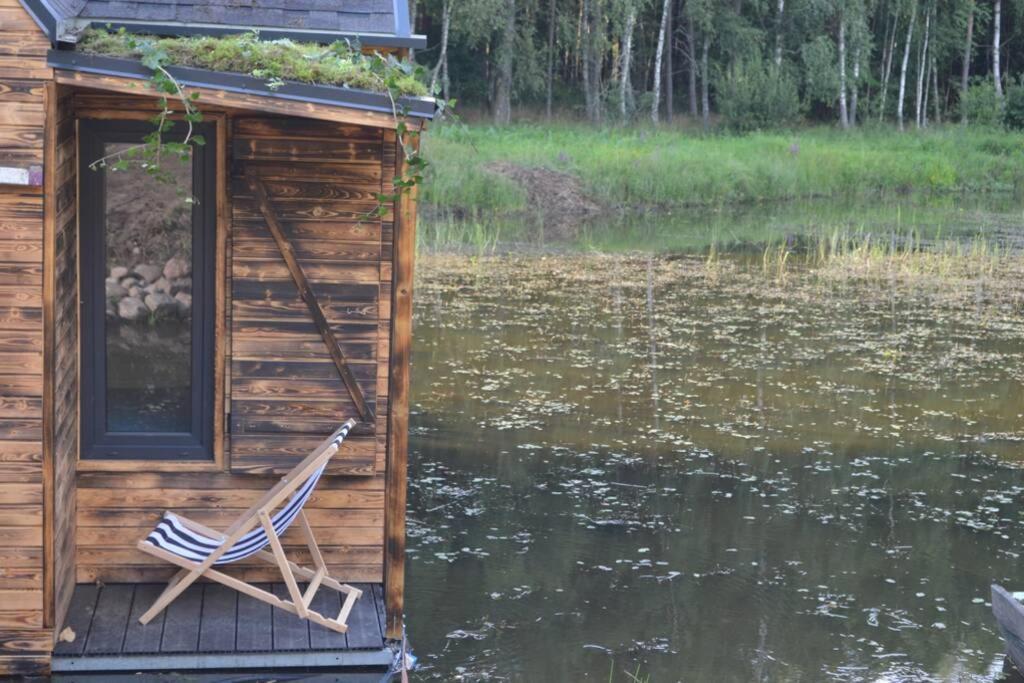 Heather Hut, Off-Grid Cottage On A Pond+2 Ha Darzkowo Экстерьер фото